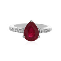 Anillo en plata con Rubí de Madagascar