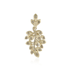 Colgante en oro con Diamante champán SI2