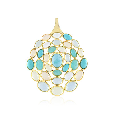 Colgante en plata con Larimar (KM by Juwelo)