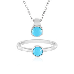 Anillo en plata con Turquesa bella durmiente (Faszination Türkis)