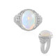 Anillo en plata con Ópalo de Welo (Adela Silber)