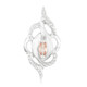 Colgante en plata con Zafiro Padparadscha