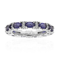 Anillo en plata con Iolita