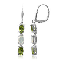 Pendientes en plata con Peridoto