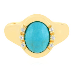Anillo en plata con Turquesa