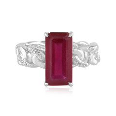 Anillo en plata con Rubí de Madagascar (de Melo)