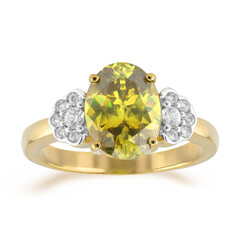 Anillo en oro con Esfalerita de Bulgaria