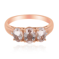Anillo en oro con Morganita AAA