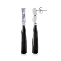 Pendientes en plata con Ónix negro (KM by Juwelo)