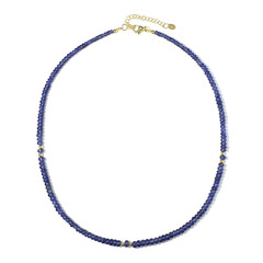 Collar en plata con Zafiro azul