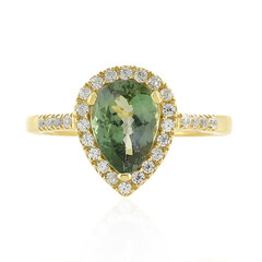Anillo en oro con Tanzanita sin calentar