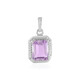 Colgante en plata con Amatista Rosa de Francia