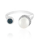 Anillo en plata con Perla blanca Freshwater (de Melo)