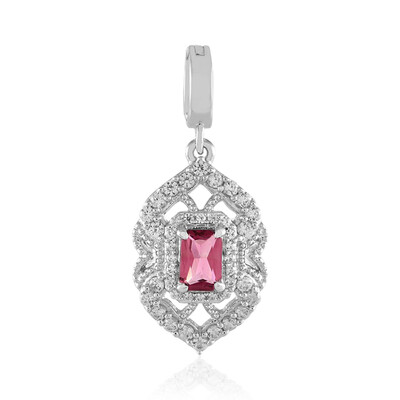Colgante en plata con Turmalina rosa de Nigeria