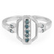 Anillo en plata con Diamante fantasía
