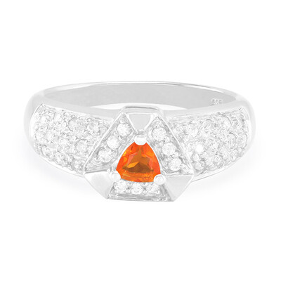 Anillo en plata con Ópalo de fuego de Buriti