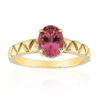 Anillo en oro con Turmalina rosa de Californa (Remy Rotenier)