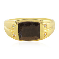 Anillo en plata con Zafiro chocolate