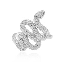Anillo en plata con Topacio blanco
