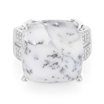 Anillo en plata con Ágata dendrítica