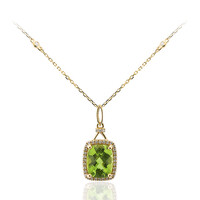 Collar en oro con Peridoto de Dashihe (CIRARI)