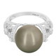 Anillo en oro con Perla cultivada de Tahití (M de Luca)