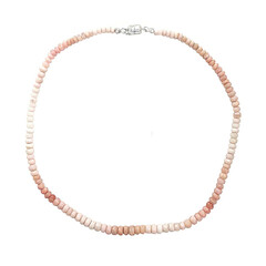 Collar en plata con Ópalo rosa