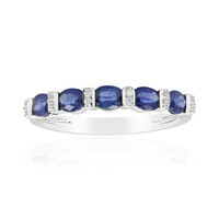Anillo en oro con Zafiro azul Ceylon (CIRARI)