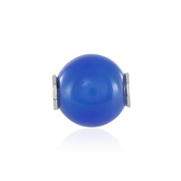 Colgante en plata con Ágata azul