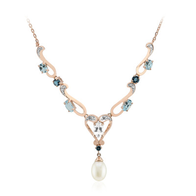 Collar en plata con Perla blanca Freshwater