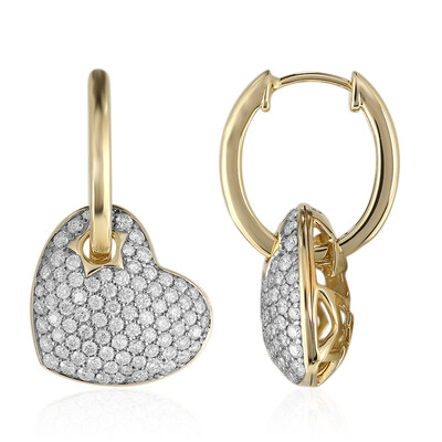 Pendientes en oro con Diamante SI1 (G) (Annette)