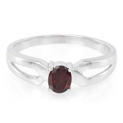 Anillo en plata con Rodolita de Brasil