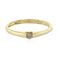 Anillo en oro con Diamante chocolate VS2