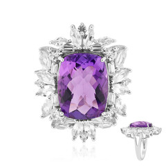 Anillo en plata con Amatista