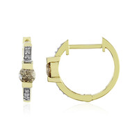 Pendientes en oro con Diamante champán I4
