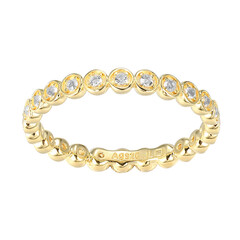 Anillo en plata con Topacio blanco