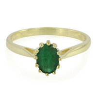 Anillo en plata con Esmeralda de Bahía