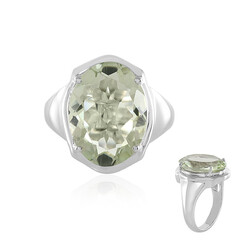 Anillo en plata con Amatista verde