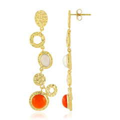 Pendientes en plata con Cornalina