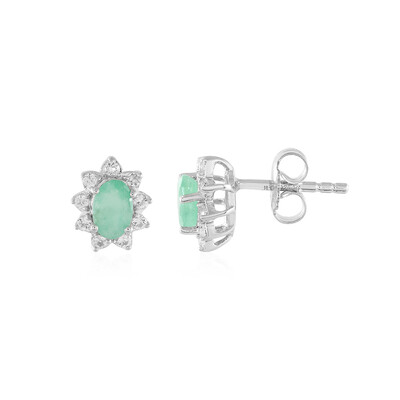 Pendientes en plata con Esmeralda de Socoto