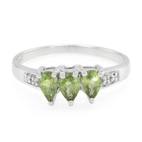 Anillo en plata con Zafiro de Mozambique