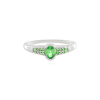 Anillo en plata con Tsavorita
