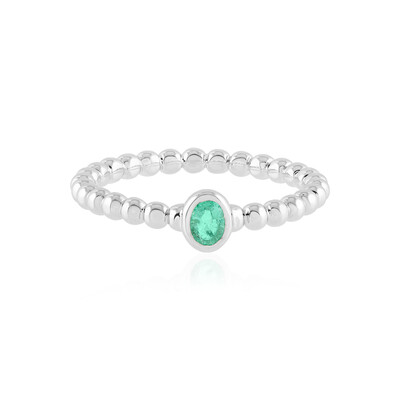 Anillo en plata con Esmeralda de Colombia