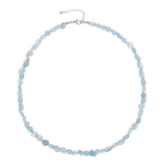 Collar en plata con Aguamarina