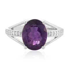 Anillo en plata con Amatista
