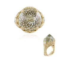 Anillo en plata con Amatista verde (Dallas Prince Designs)