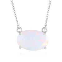Collar en plata con Ópalo Welo AAA (de Melo)