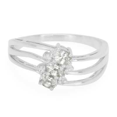 Anillo en plata con Zafiro blanco