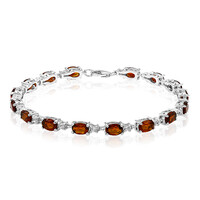 Brazalete en plata con Citrino de Madeira