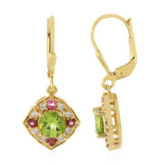 Pendientes en plata con Peridoto